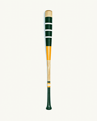 All-American Baseball Bat Green & Yellow