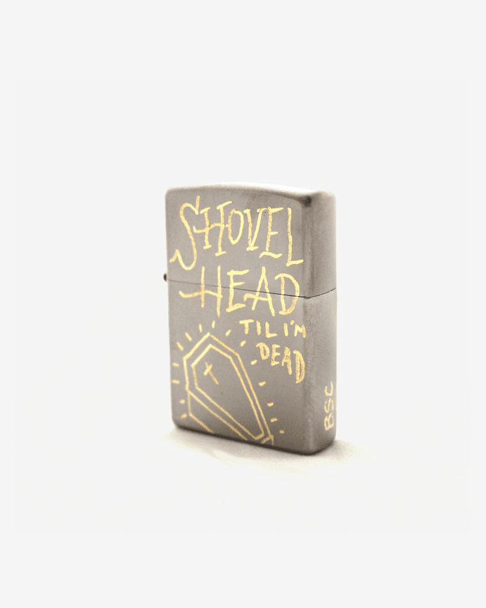 Shovelhead Hand-Engraved Zippo Lighter Shovelhead Hand-Engraved Zippo Lighter