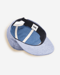 Perry 6-Panel Cap Light Indigo Herringbone