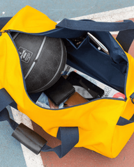 Stay Sharp Duffel Bag Gold & Navy