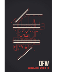 Dallas Fort Worth Art Print