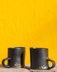 Brutal Coffee Maker & 2 Mug Set Brown
