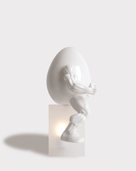 Buff Humpty Sculpture