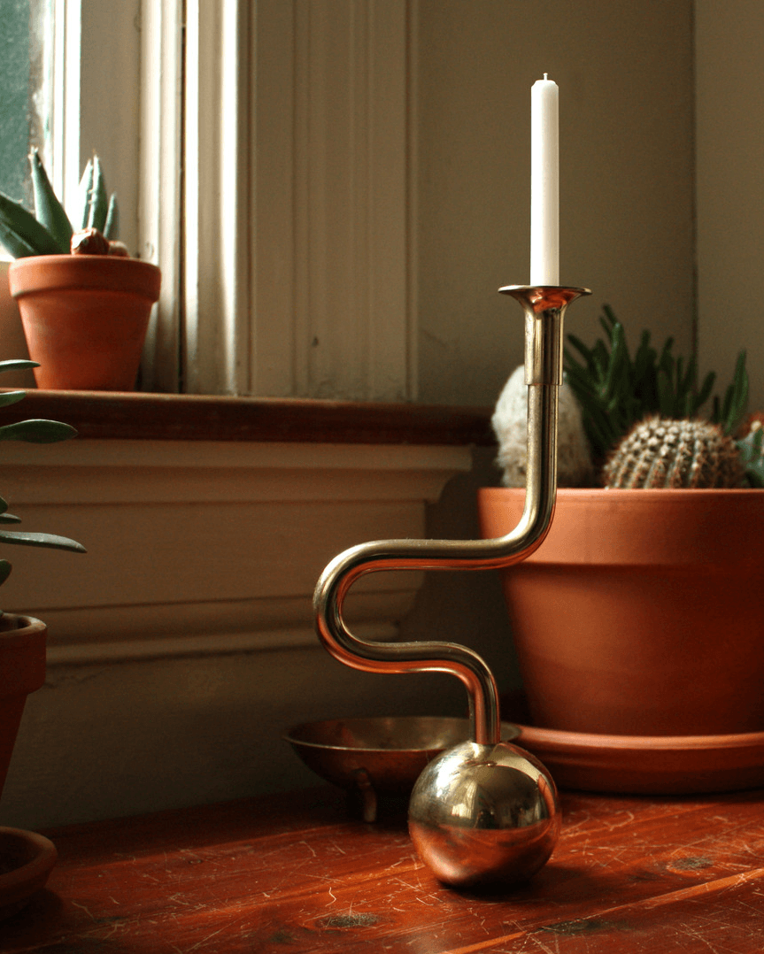 Horn Candle Holder