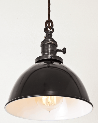 Brass Switch Pendant Black