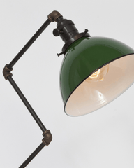 Zig Brass Desk Lamp Green