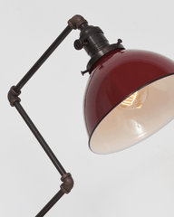Zig Brass Desk Lamp Red
