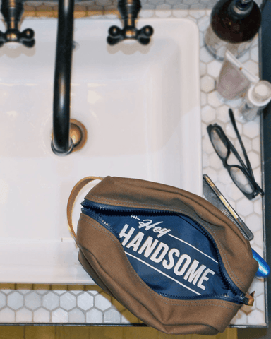 Hey Handsome Shaving Kit Bag