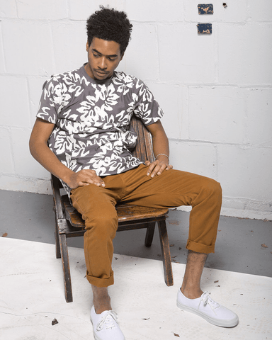 Monochrome Cotton Twill Drawstring Pants Camel