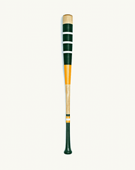 All-American Baseball Bat Green & Yellow
