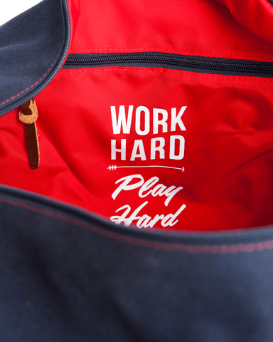 Work Hard, Play Hard Duffel Bag