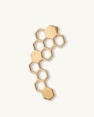 Honeycomb Ear Jacket 18K Gold Vermeil