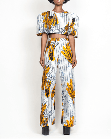 Imani Crop Top and Wide-Leg Pant Set