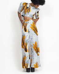 Imani Crop Top and Wide-Leg Pant Set